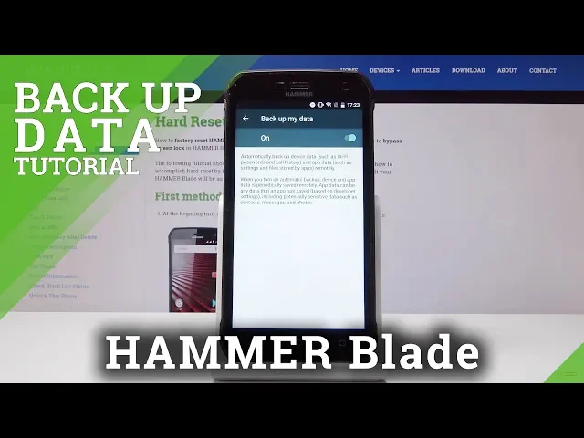 Video thumbnail for HAMMER Blade Back Up Data / Enable Google Backup