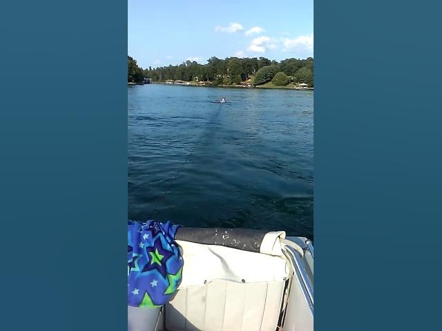 Video thumbnail for Man and boy wake bording