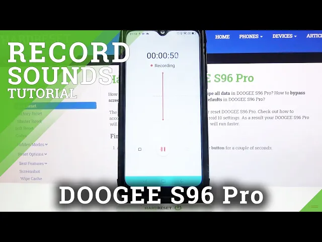 Video thumbnail for How to Record Sounds in DOOGEE S96 Pro – Use Sound Recorder