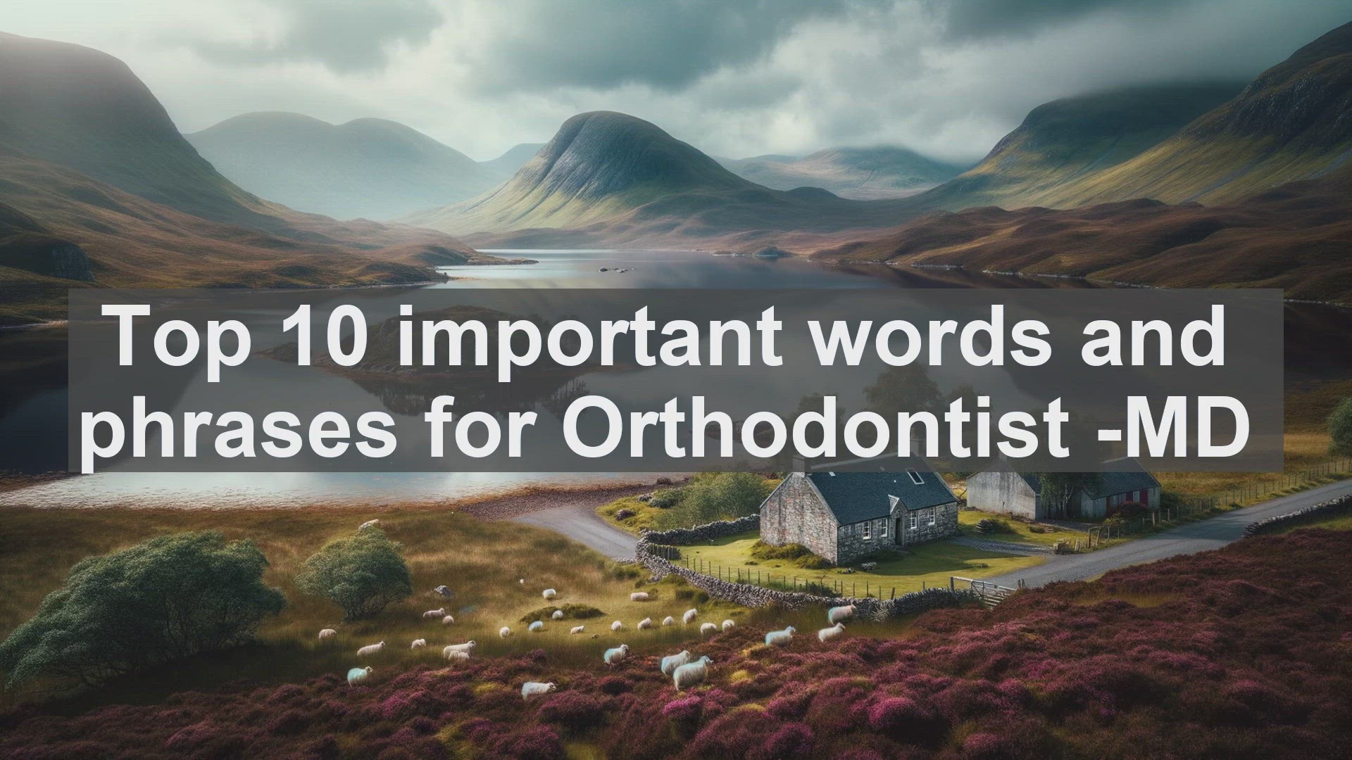 'Video thumbnail for Top 10 important words and phrases for Orthodontist MD'