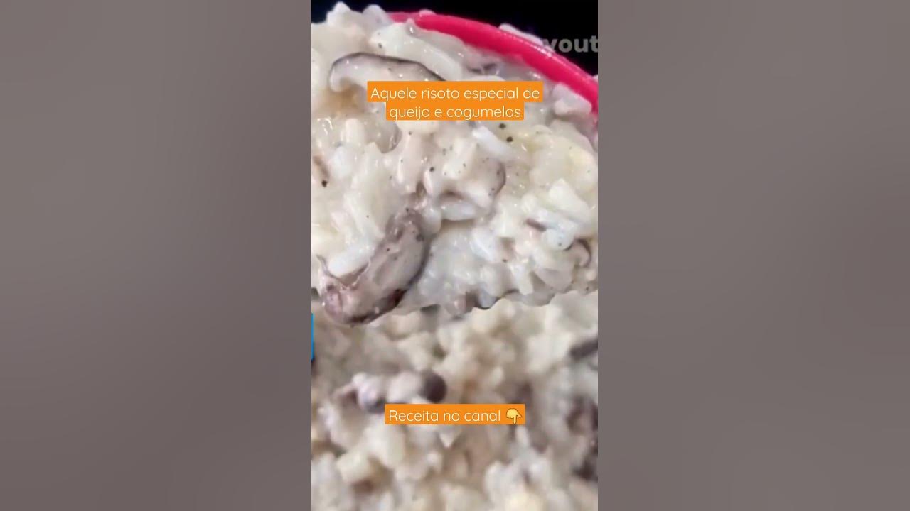 Video thumbnail for eu AMO #risoto e com cogumelo então, nem se fala! #receita completa no canal!