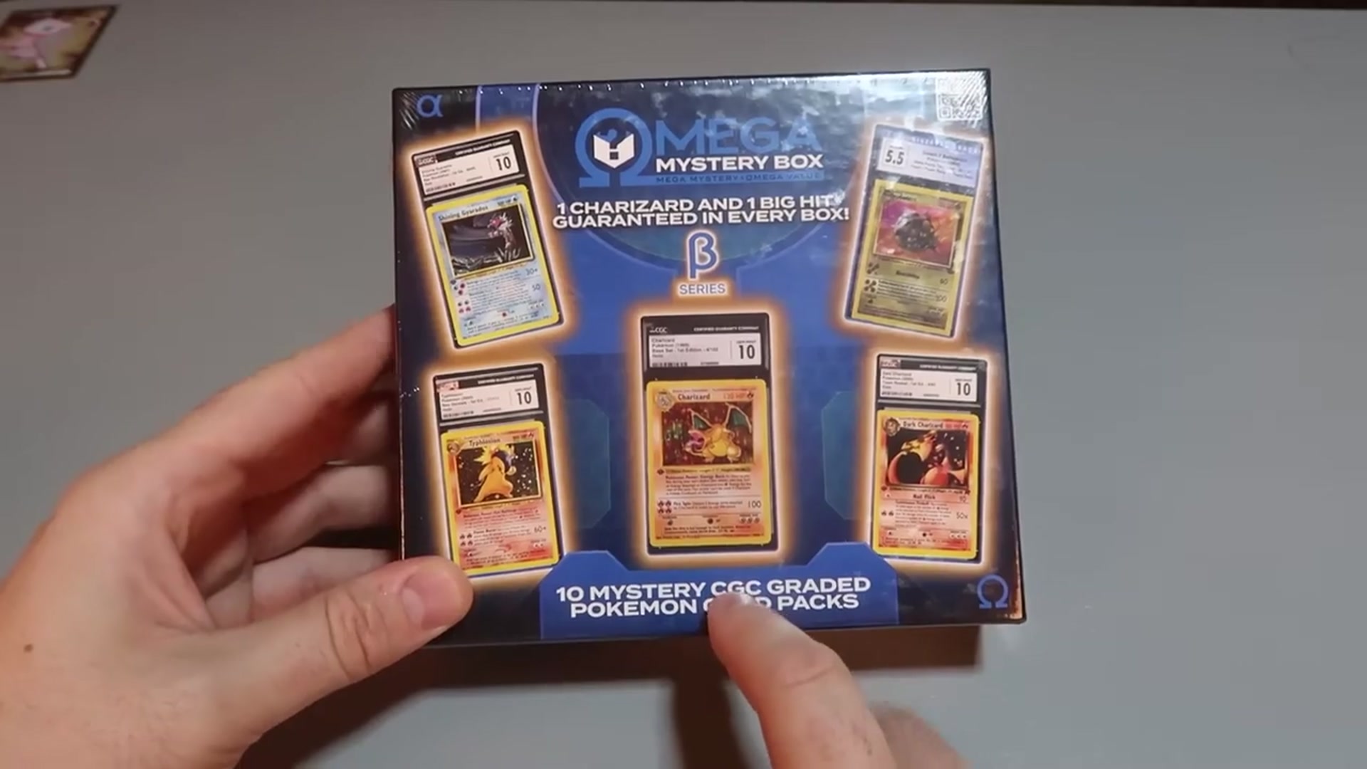 'Video thumbnail for New ​​​Omega BETA Mystery Box 10 CGC Graded Pokemon Cards​​​'