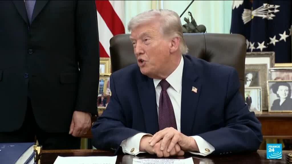 Video thumbnail for Trump says the US could end the Iran war in two to three weeks