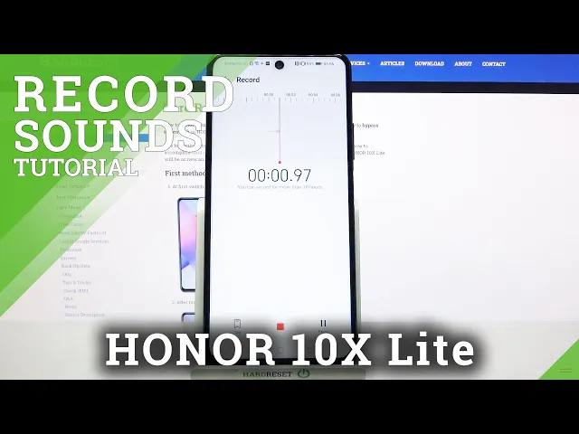 Video thumbnail for How to Record Sounds in HONOR 10X Lite – Use Voice Recorder