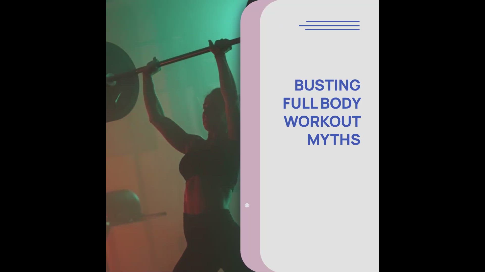 'Video thumbnail for Busting Full Body Workout Myths'