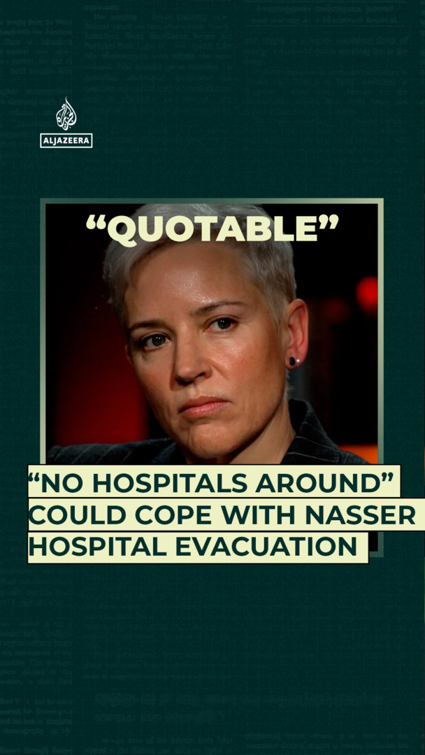Video thumbnail for “No hospitals around” could cope with evacuation of Nasser hospital
