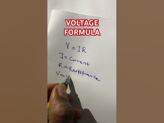 'Video thumbnail for Voltage formula in physics'