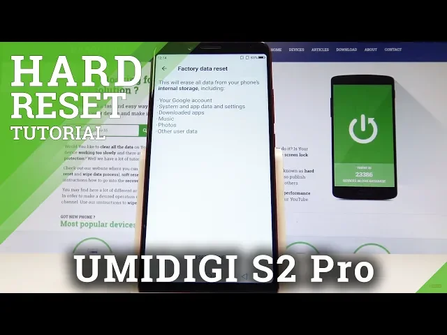 Video thumbnail for How to Factory Reset UMIDIGI S2 Pro - Wipe Data / Restore Android Defaults