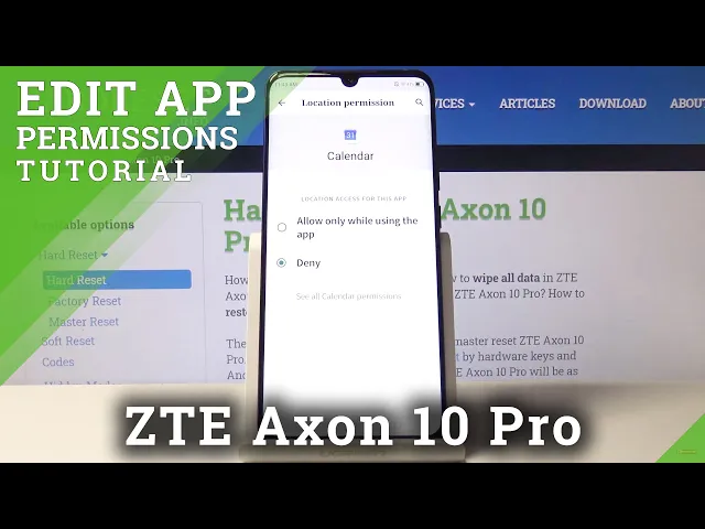 Video thumbnail for How to Enter App Permission in ZTE Axon 10 Pro – Control Apps