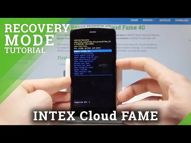 Video thumbnail for How to Boot into Recovery Mode in INTEX Cloud Fame - INTEX System Recovery