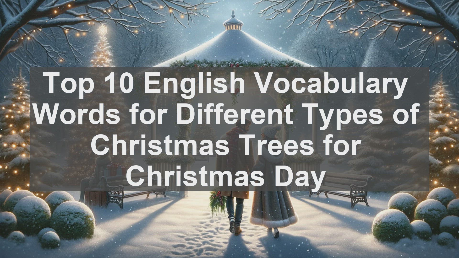 'Video thumbnail for Top 10 English Vocabulary Words for Different Types of Christmas Trees for Christmas Day'