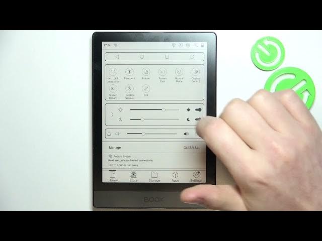 Video thumbnail for Onyx Boox Poke 3   How To Manage Notification Bar Shortcuts
