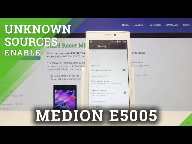 Video thumbnail for How to Enable Unknown Sources in MEDION E5005 - Allow App Installation