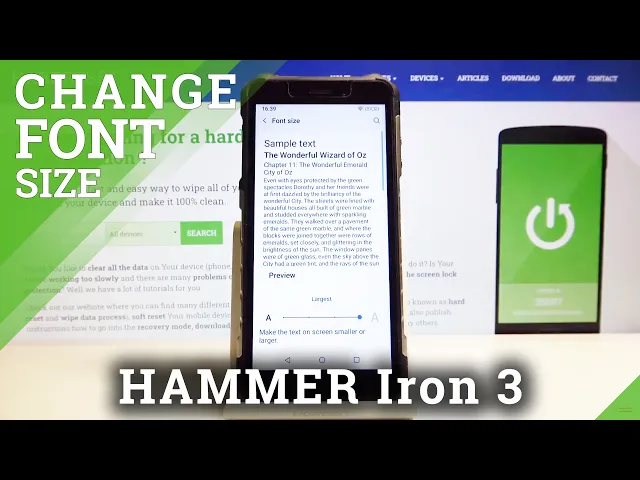 Video thumbnail for How to Customize Font Size in myPhone Hammer Iron 3 – Change Font Size