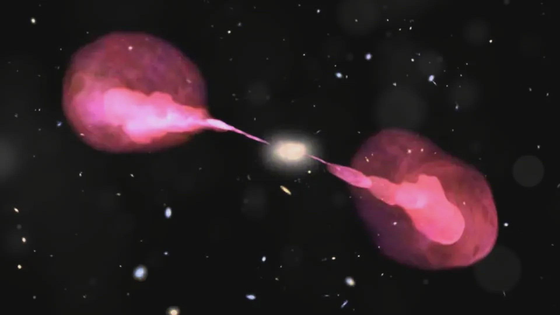Video thumbnail for Astronomers have discovered the largest radio galaxy ever, 100 times larger than the Milky Way