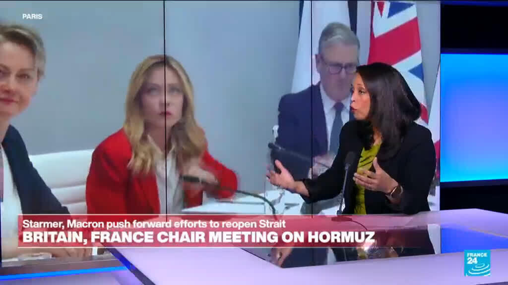 Video thumbnail for Starmer, Macron push forward efforts to reopen Strait of Hormuz