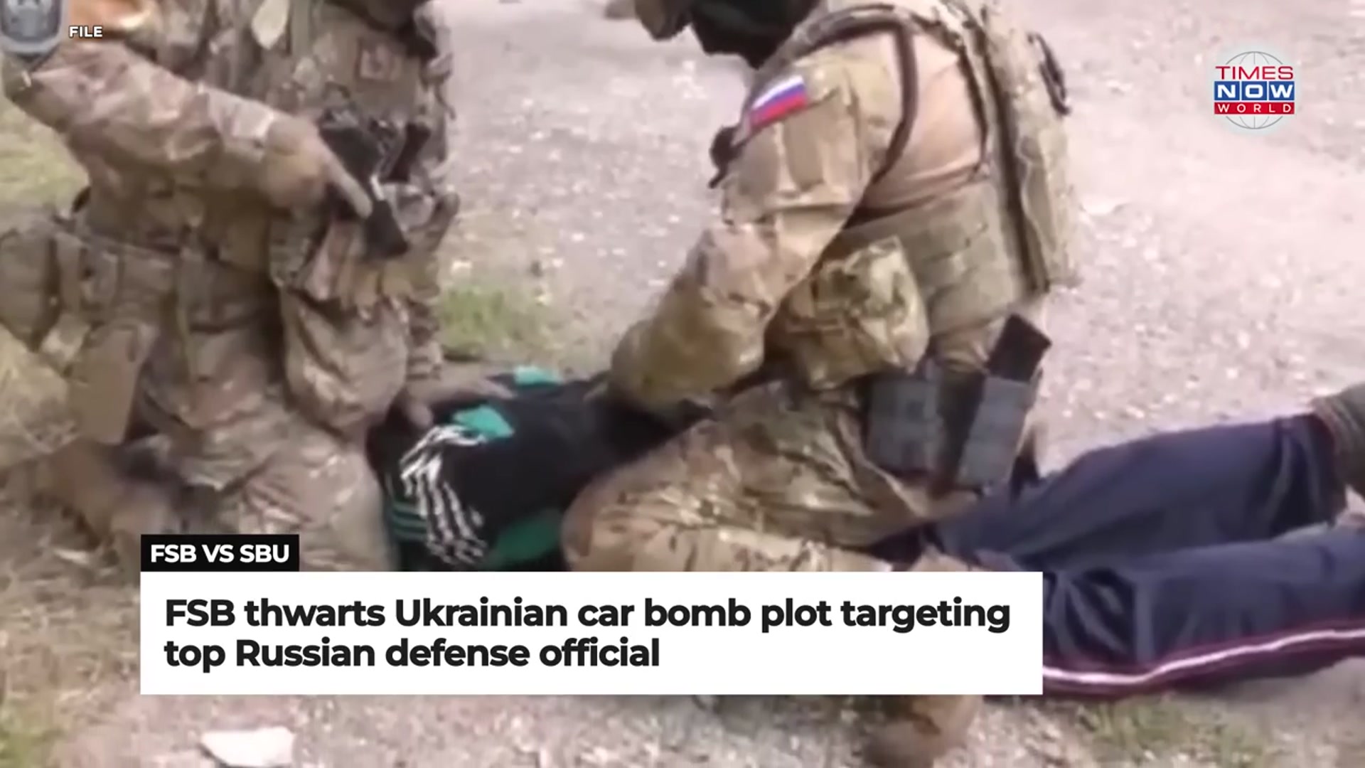'Video thumbnail for FSB Thwarts High-Profile Assassination of Russian General in Crimea | Times Now World'