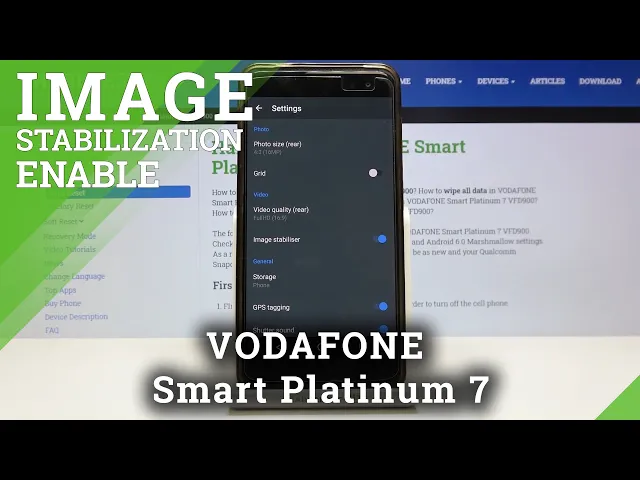 Video thumbnail for How to Enable Image Stabilization in Vodafone Smart Platinum 7 – Discover Helpful Camera Feature