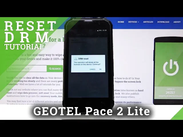 Video thumbnail for How to Erase DRM Data on Geotel Pace 2 Lite –  Reset DRM