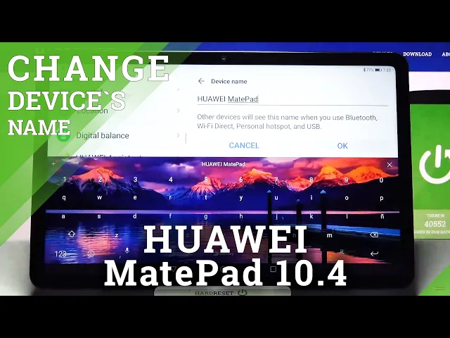 Video thumbnail for How to Change HUAWEI MatePad 10.4 Name – Personalize Device Name