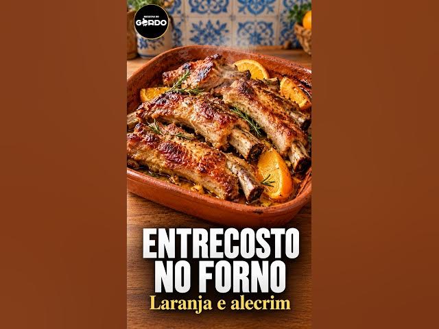 Video thumbnail for Entrecosto no forno com laranja e alecrim 🍊 #ReceitasDoGordo #EntrecostoNoForno #ComidaPortuguesa