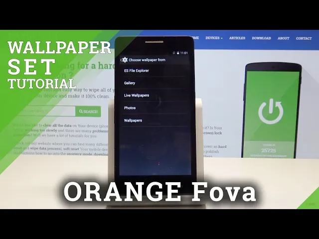 Video thumbnail for How to Change Wallpaper in ORANGE Fova - Update Desktop