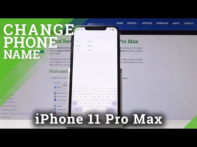 Video thumbnail for How to Rename iPhone 11 Pro Max - Change Phone Name