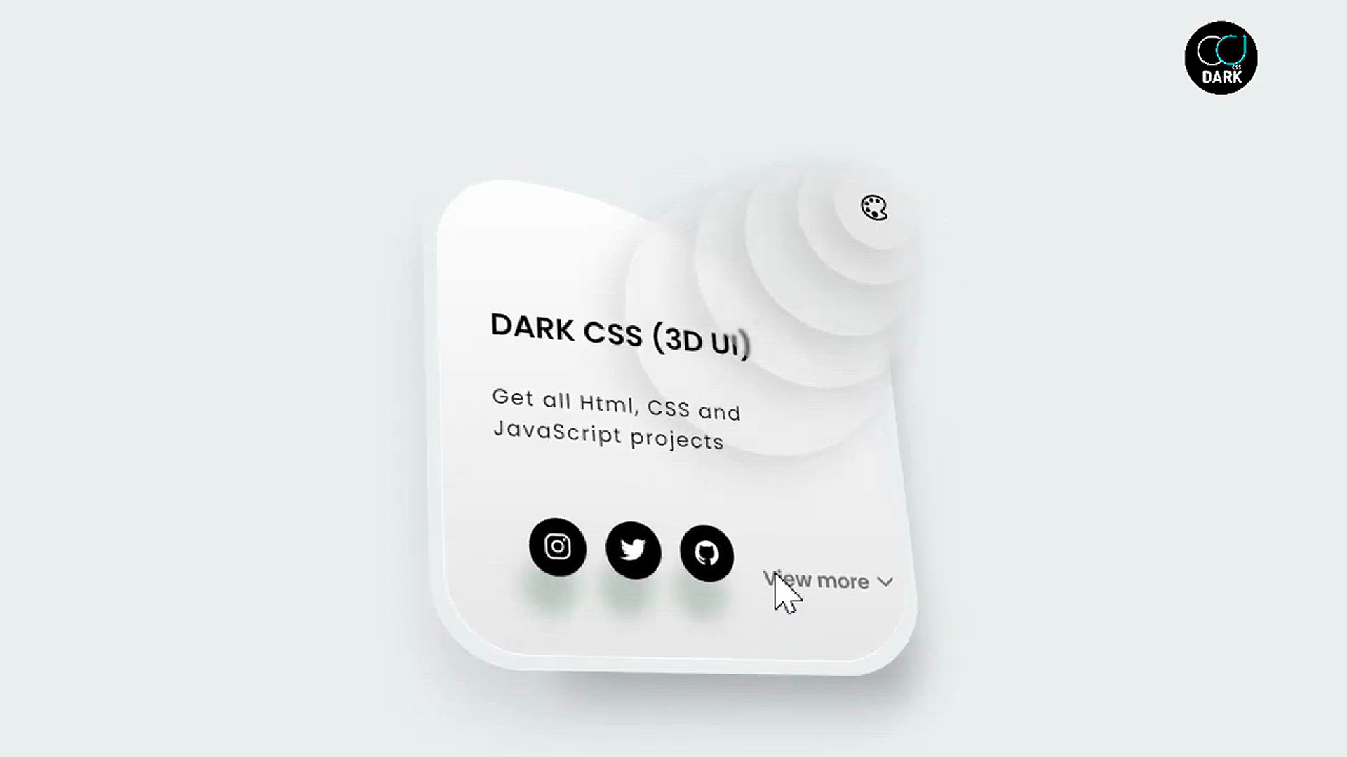 'Video thumbnail for Design A 3D UI Card! Only using Html CSS'