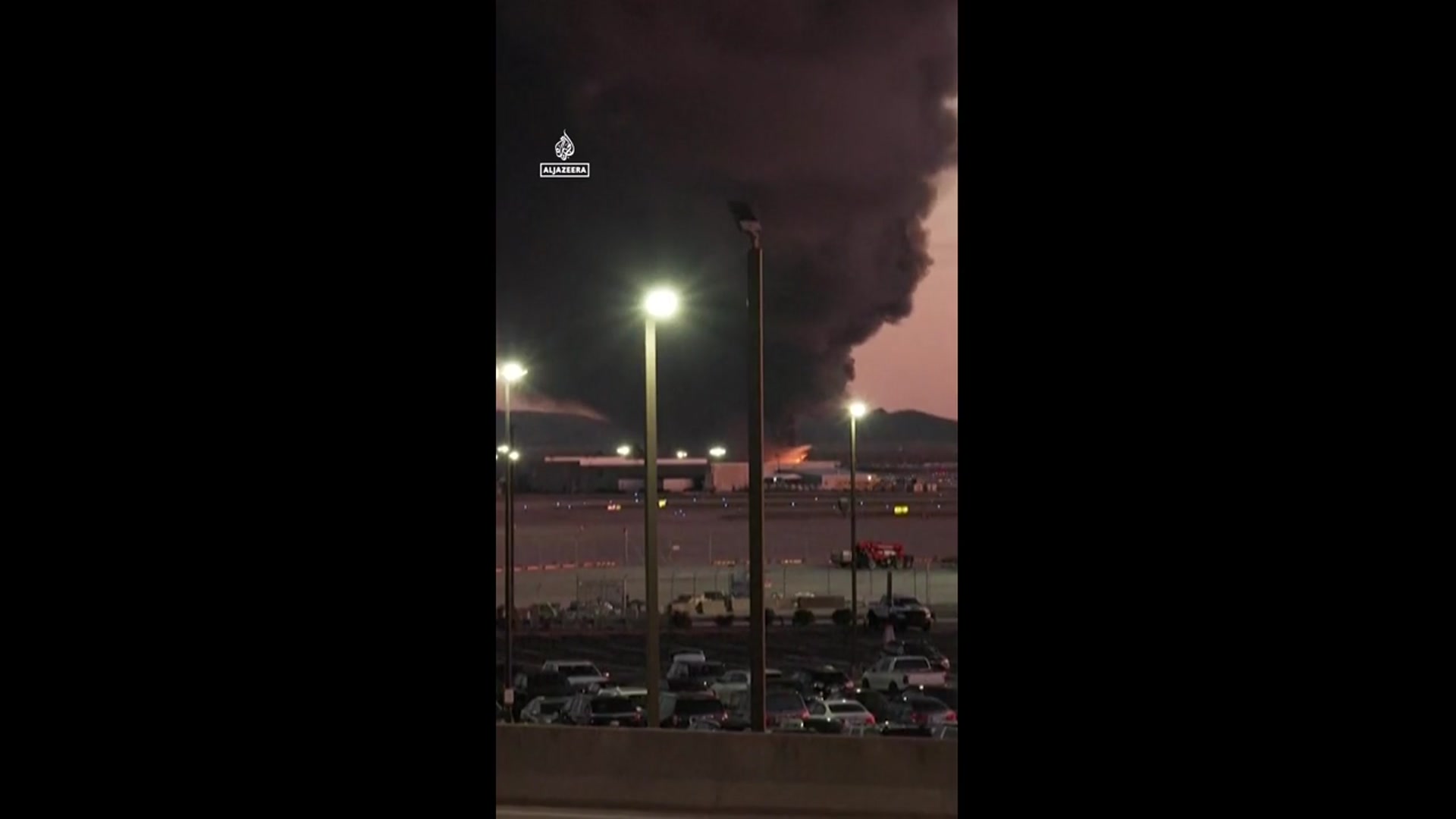 'Video thumbnail for UPS cargo plane crashes in failed takeoff from Louisville, Kentucky'