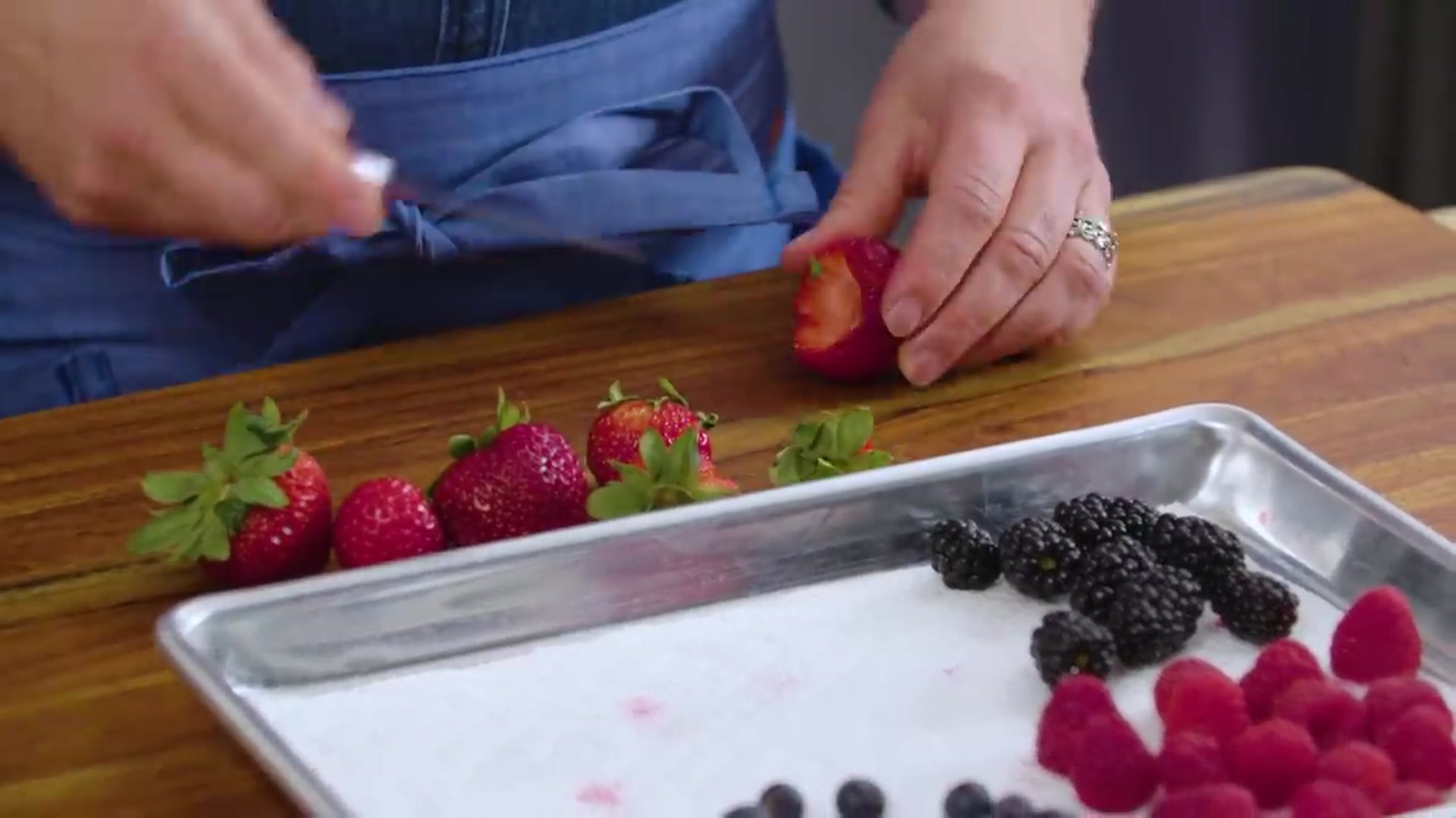 Video thumbnail for How to Make Easy Berry Cake with Lemon Whipped Cream   Julia at Home(720P HD)