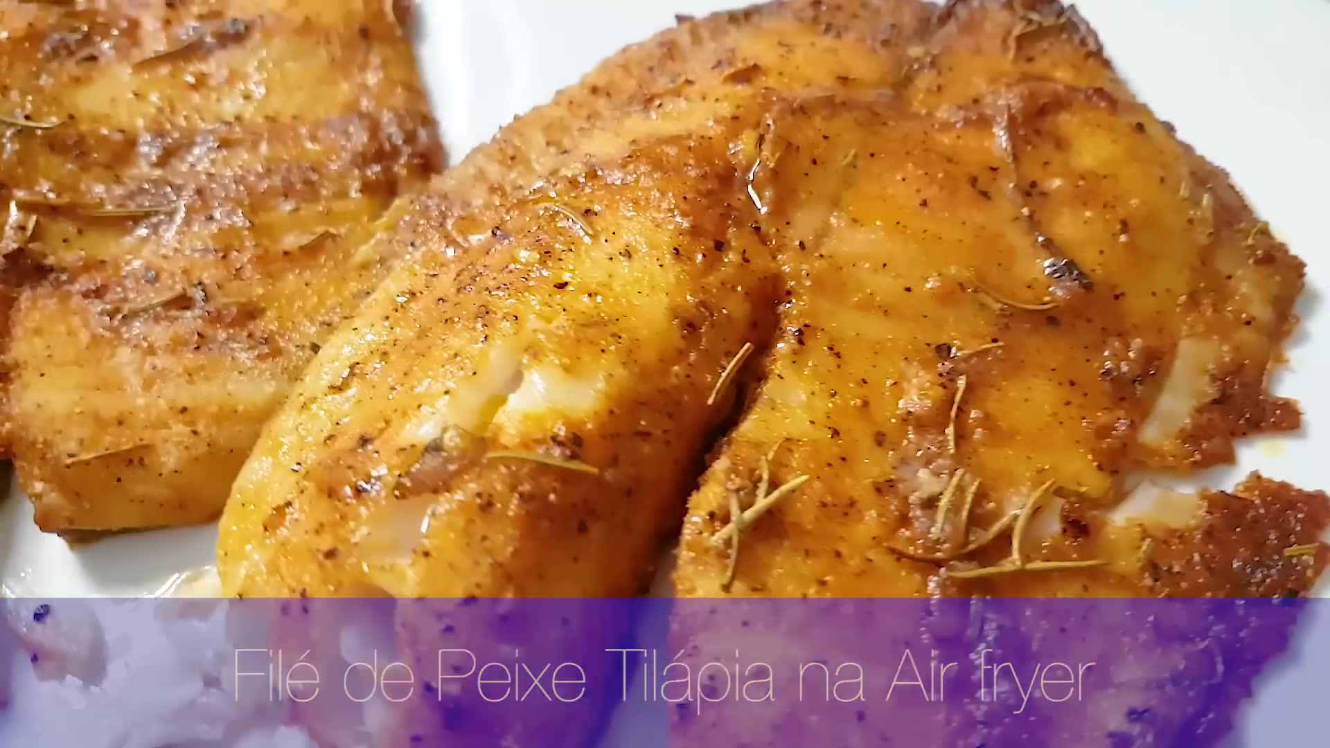 Video thumbnail for FILÉ DE PEIXE TILÁPIA NA AIRFRYER