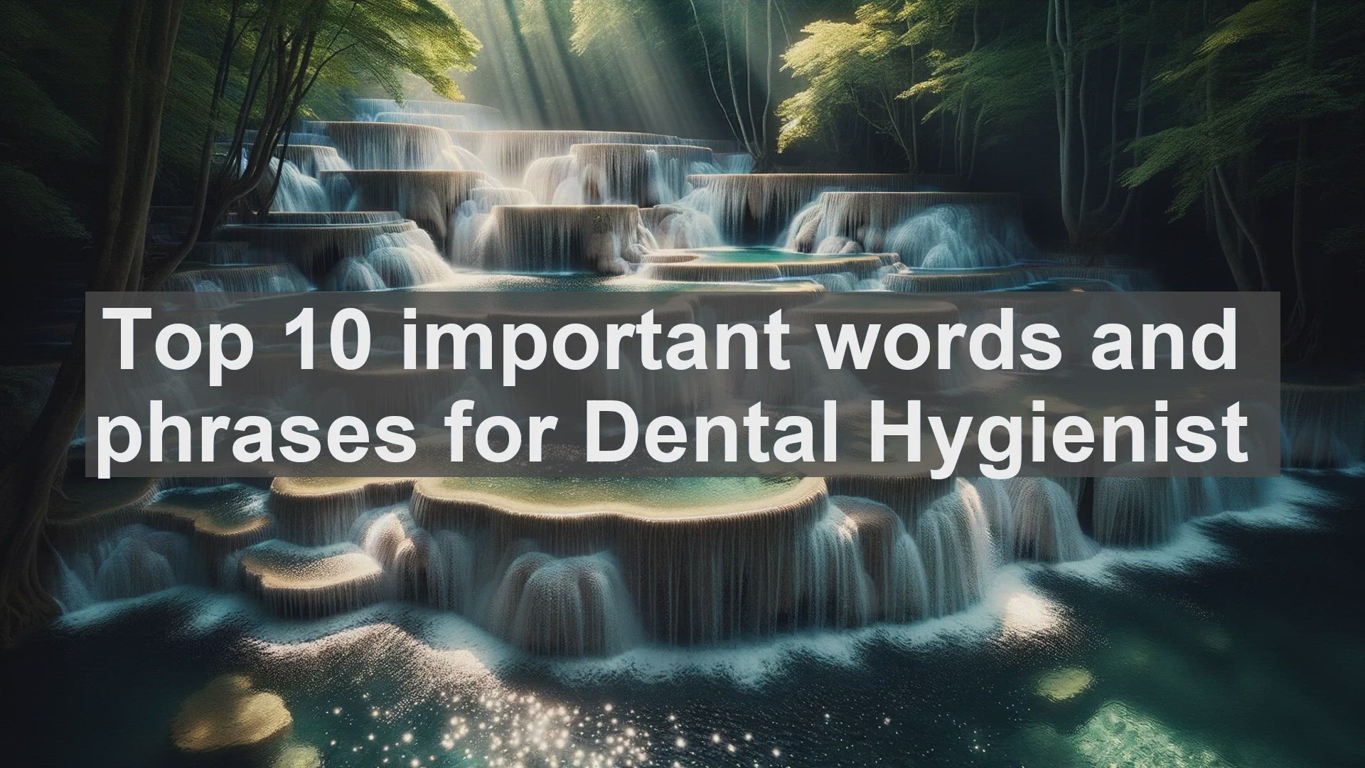 'Video thumbnail for Top 10 important words and phrases for Dental Hygienist'