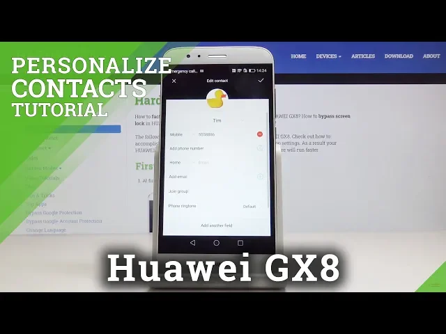 Video thumbnail for How to Add Photo to Contact in Huawei GX8 – Personalize Contacts
