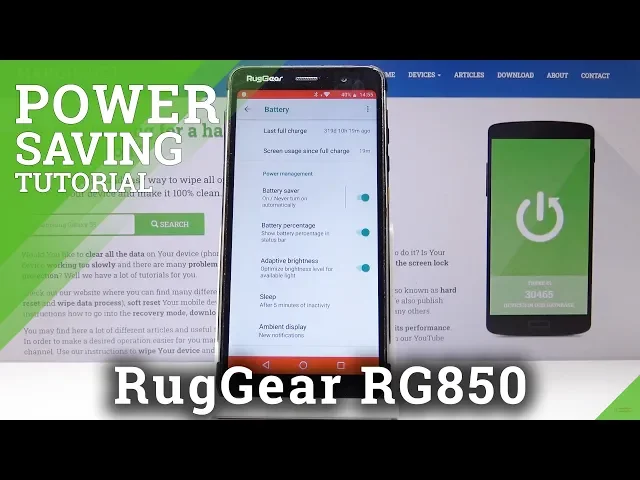 Video thumbnail for How to Turn On Power Saving Mode in RugGear RG850 – Save Battery