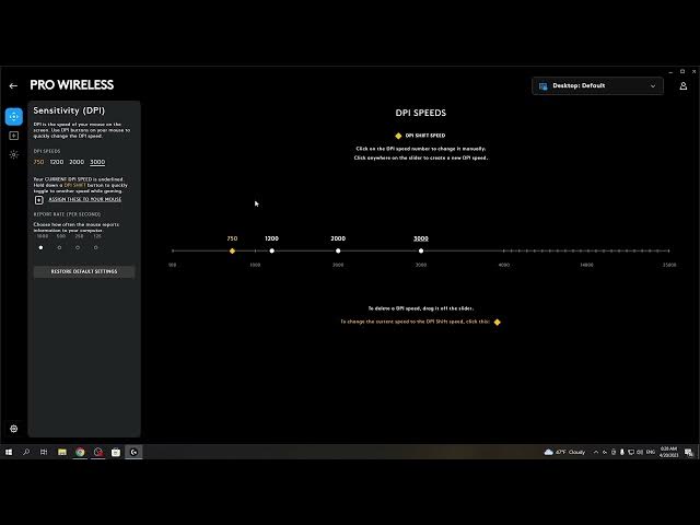 Video thumbnail for How To Adjust DPI In Logitech Pro Wireless | Manage DPI Stages