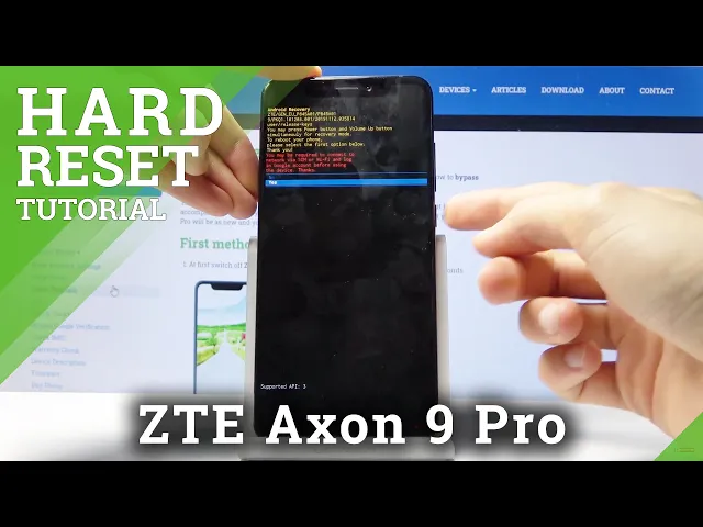 Video thumbnail for How to Hard Reset ZTE Axon 9 Pro – Remove Screen Lock