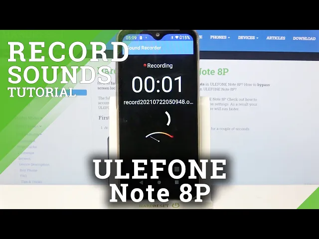 Video thumbnail for How to Activate Sound Recording in ULEFONE Note 8P -  Use Sound Recorder Feature