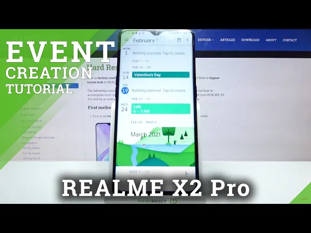 Video thumbnail for Add Event to Calendar Application – REALME X2 Pro