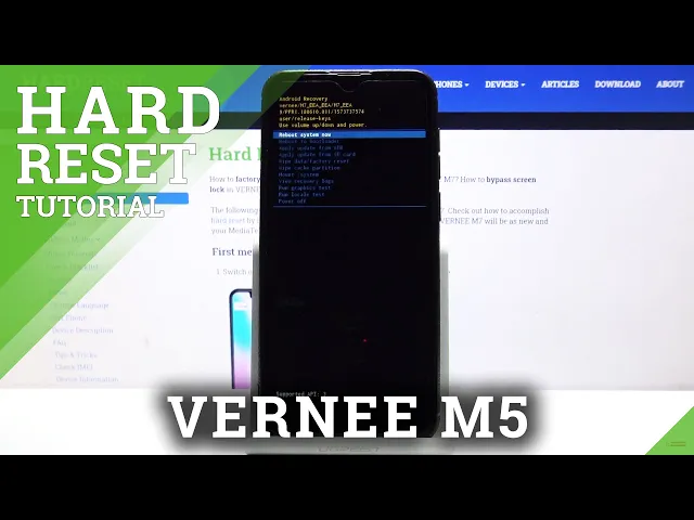 Video thumbnail for How to Hard Reset VERNEE M7 – Remove Screen Lock