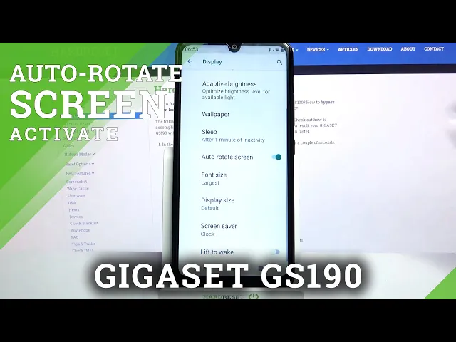 Video thumbnail for Enable / Disable Screen Auto-Rotation – GIGASET GS190 and Display Turning