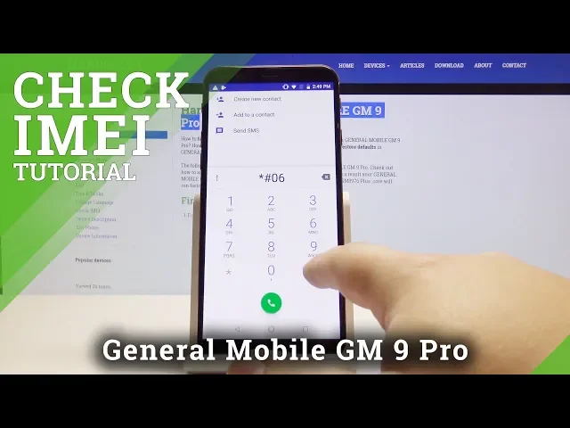 Video thumbnail for How to Locate IMEI & SN in GENERAL MOBILE GM 9 Pro - IMEI Information