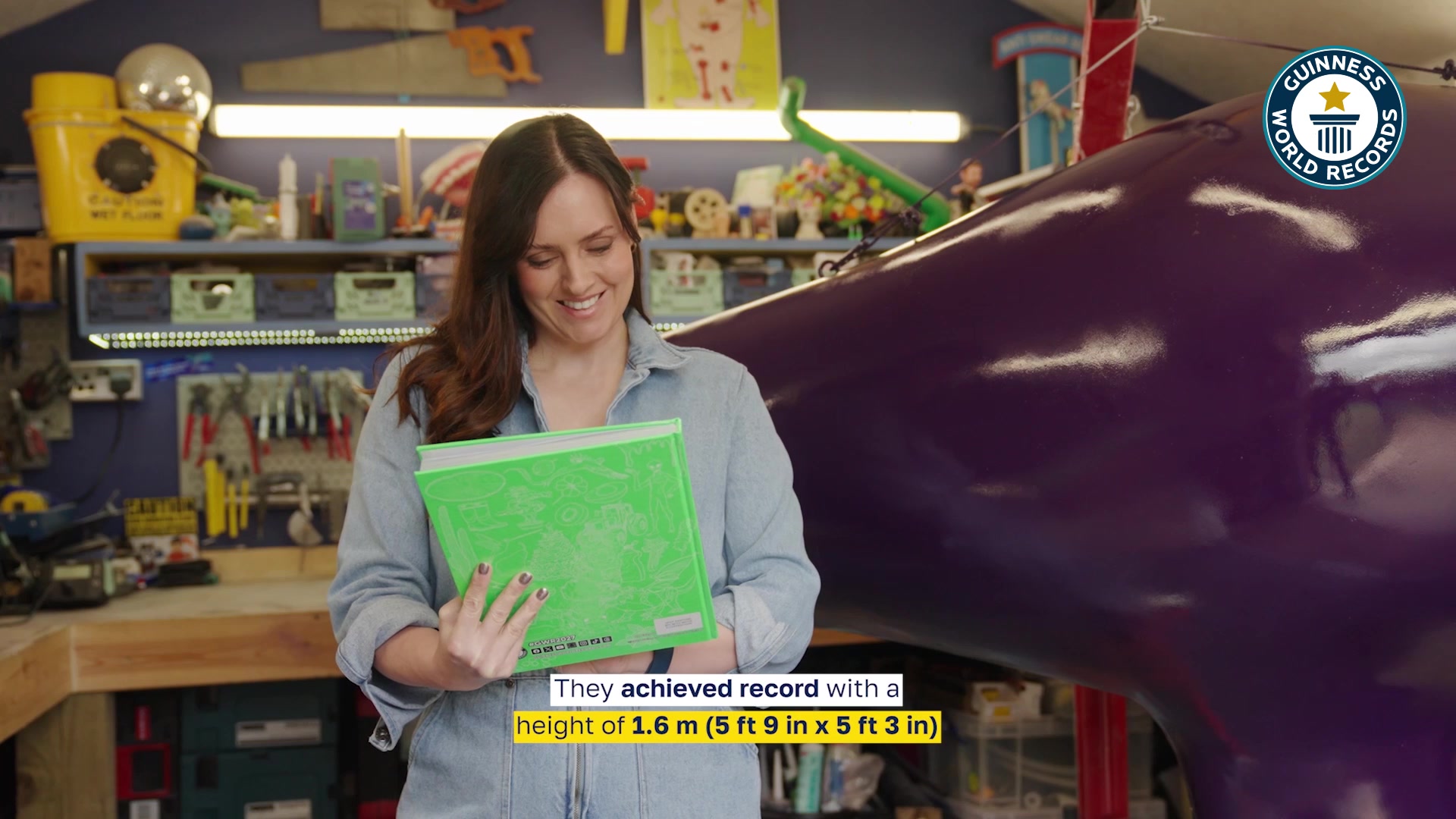 Video thumbnail for Largest hair dryer - 1.755 metres long and 1.6 metres tall build by Ruth Amos