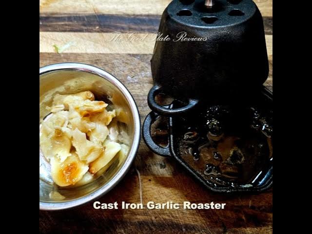 Video thumbnail for Cast Iron Garlic Roaster