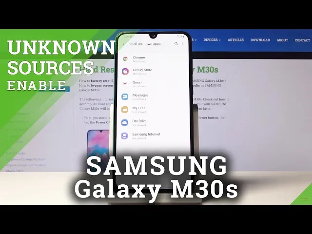 Video thumbnail for How to Activate Unknown Sources in SAMSUNG Galaxy M30s – Allow App Installation