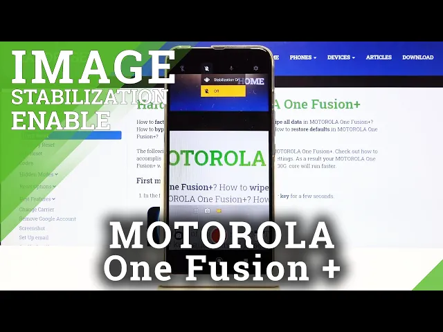 Video thumbnail for How to Activate Image Stabilization in MOTOROLA One Fusion+ – Camera Adjustment