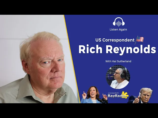 'Video thumbnail for HARRIS LEADS TRUMP IN THE POLLS with 10 WEEKS TO GO + More From the US with RICH REYNOLDS | BayRadio'