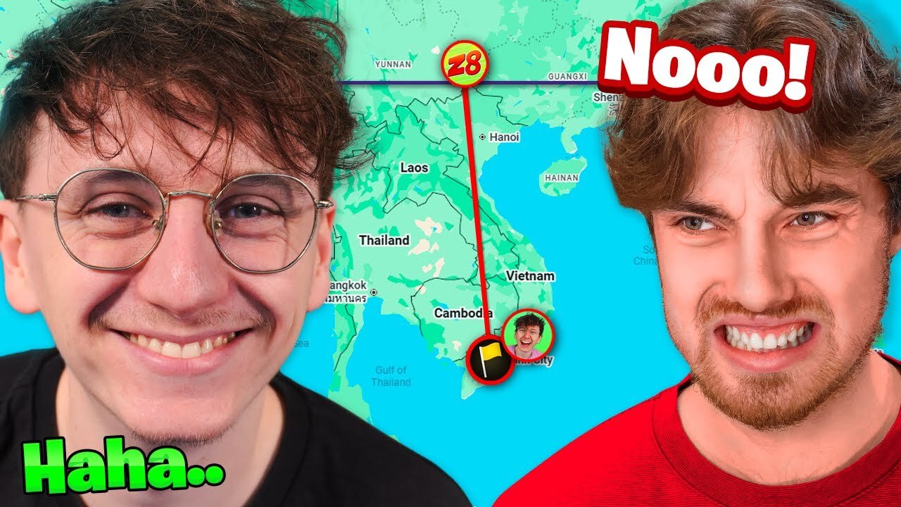Video thumbnail for Geoguessr 1v1 BUT Zi8gzag Has To Click The Top of The Country