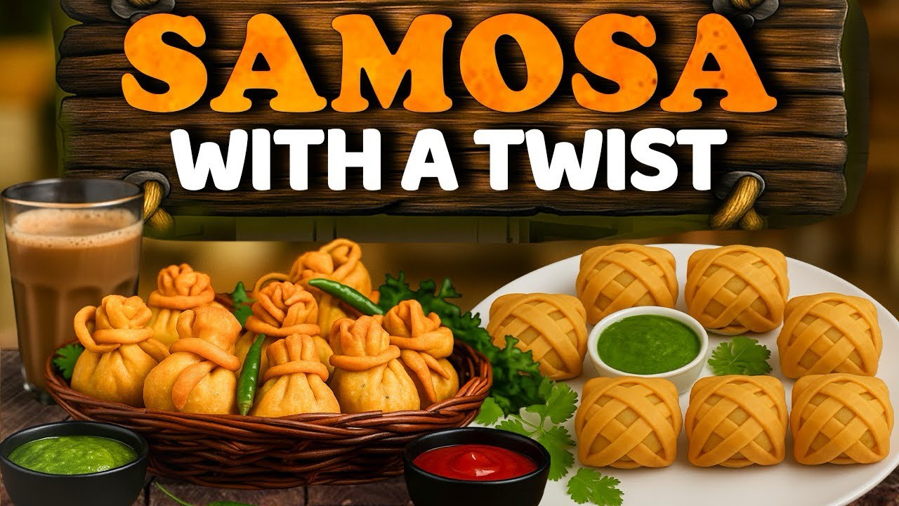 'Video thumbnail for 2 Unique Samosa Recipes | Mat Samosa | Potli Samosa | Samosa with a TWIST recipes'
