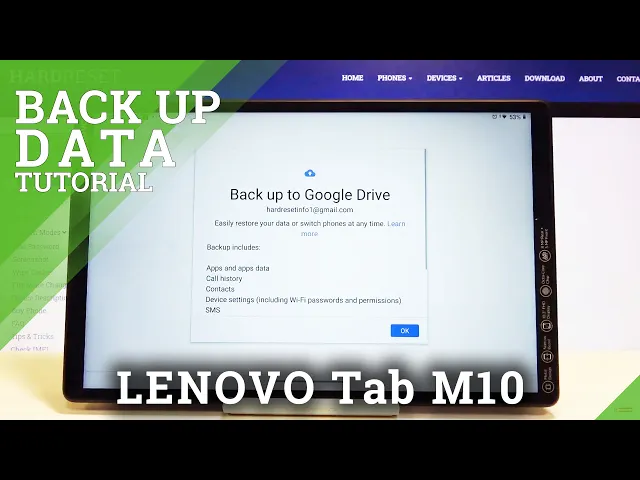 Video thumbnail for How to Enable Google Backup in LENOVO Tab M10 – Sign In to Google