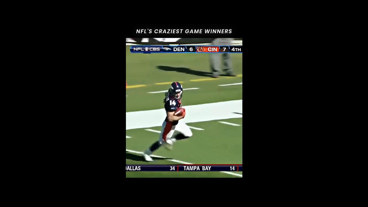 Video thumbnail for NFL's CRAZIEST Game Winners